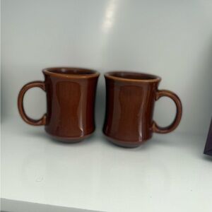 Classic Brown Ceramic Mugs